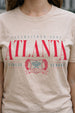 Atlanta Swanwhite Printed Regular Fit T-Shirt