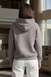 Brooklyn Typographic Printed Grey Oversized Hoodie