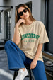 Juneberry Original Swan White Oversized Fit Graphic T-Shirt