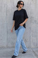 Black Plain Oversized T-Shirt