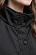 STAND COLLAR BLACK JACKET