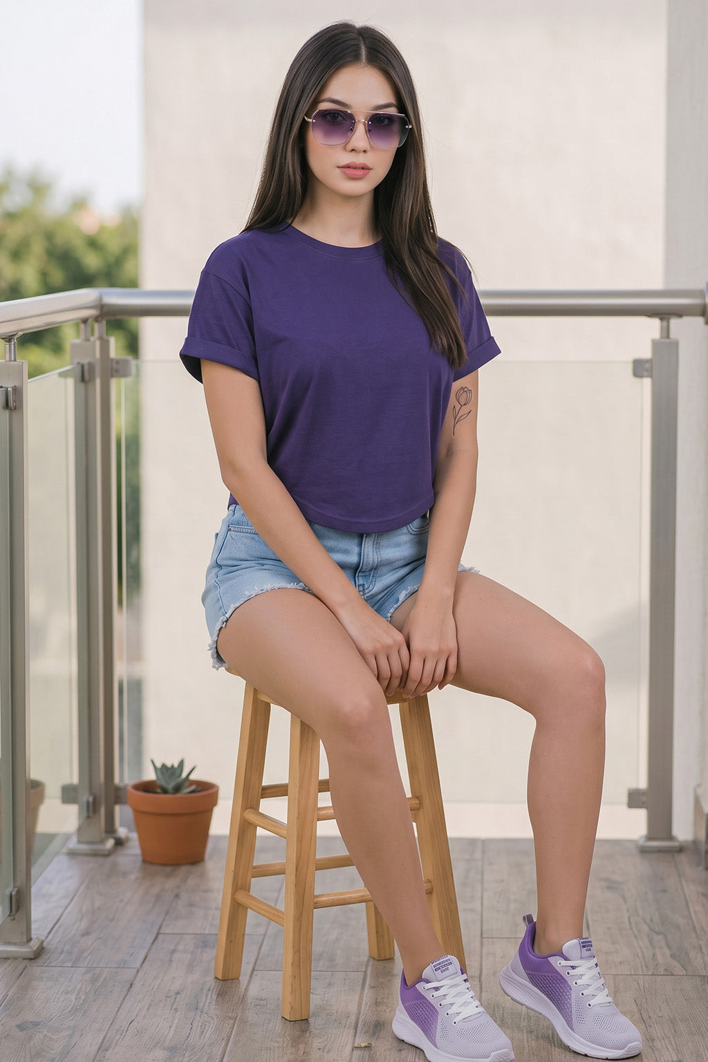 Future Dusk  Plain Boyfriend Fit T-Shirt