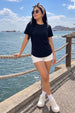 Black Plain Regular Fit T-Shirt