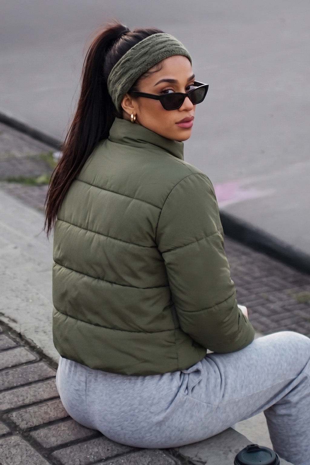 OLIVE LUXE PUFFER JACKET