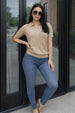 Elite Diamond Beige Regular Fit Flatknit Premium Polo T-Shirt