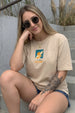 Sunshine Swanwhite Oversized Graphic Printed T-Shirt