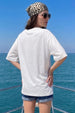 Together White Oversized Graphic Printed T-Shirt