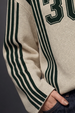 Miami Swanwhite Flatknit Striped Sweatshirt