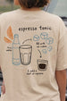 Espresso Swanwhite Oversized Graphic T-Shirt