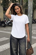 White Plain Boyfriend Fit T-Shirt