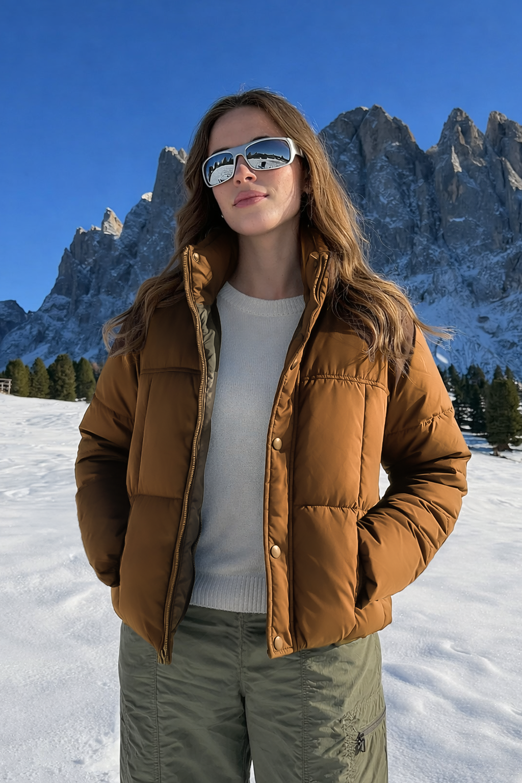 TOBACCO  LUXE PUFFER JACKET