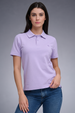 Purple Interlock Regular Fit Polo T-Shirt