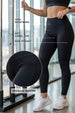 Black Textured 2 Pocket Skin Fit Legging