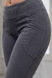 Light Grey Plain 2 Pocket Skin Fit Legging