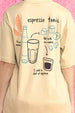 Espresso Swanwhite Oversized Graphic T-Shirt