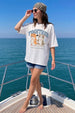 Together White Oversized Graphic Printed T-Shirt