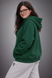 GREEN PLUS SIZE HOODIE