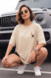 Espresso Swanwhite Oversized Graphic T-Shirt