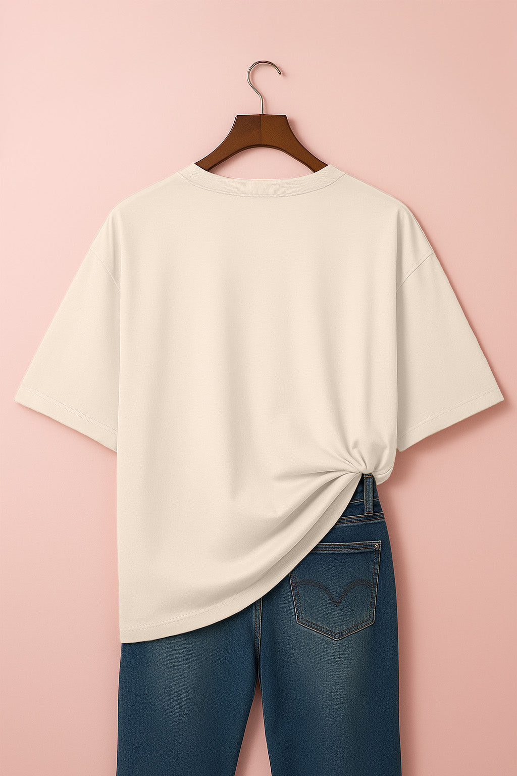 Swanwhite Plain Plus Size Oversized T-shirt