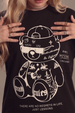 Break Rules Black Graphic Printed Oversized T-Shirt