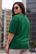 Seoul Green Plus Size Printed T-shirt