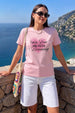 I'm In Love Rosewater Printed Regular Fit T-Shirt