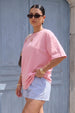 Pink Plain Oversized T-Shirt