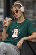 Cute Berry Much Green Printed Regular Fit T-Shirt