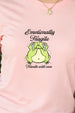 Emotionally Fragile Rosewater Printed Regular Fit T-Shirt