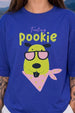 Feeling Pookie Royal Blue Oversized Graphic T-Shirt