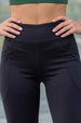 Black Plain 2 Pocket Skin Fit Legging