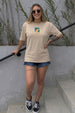 Sunshine Swanwhite Oversized Graphic Printed T-Shirt