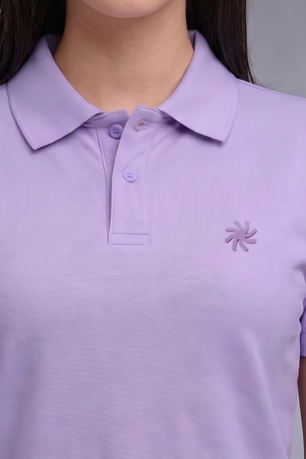 Purple Interlock Regular Fit Polo T-Shirt
