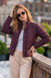 BURGUNDY LUXE PUFFER JACKET