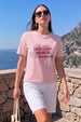 I'm In Love Rosewater Printed Regular Fit T-Shirt