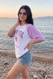 New York White Oversized Graphic T-Shirt