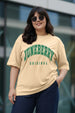 Juneberry Original Swanwhite Plus Size Printed T-shirt
