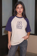 Go Get That Swanwhite Oversized Graphic Printed T-Shirt