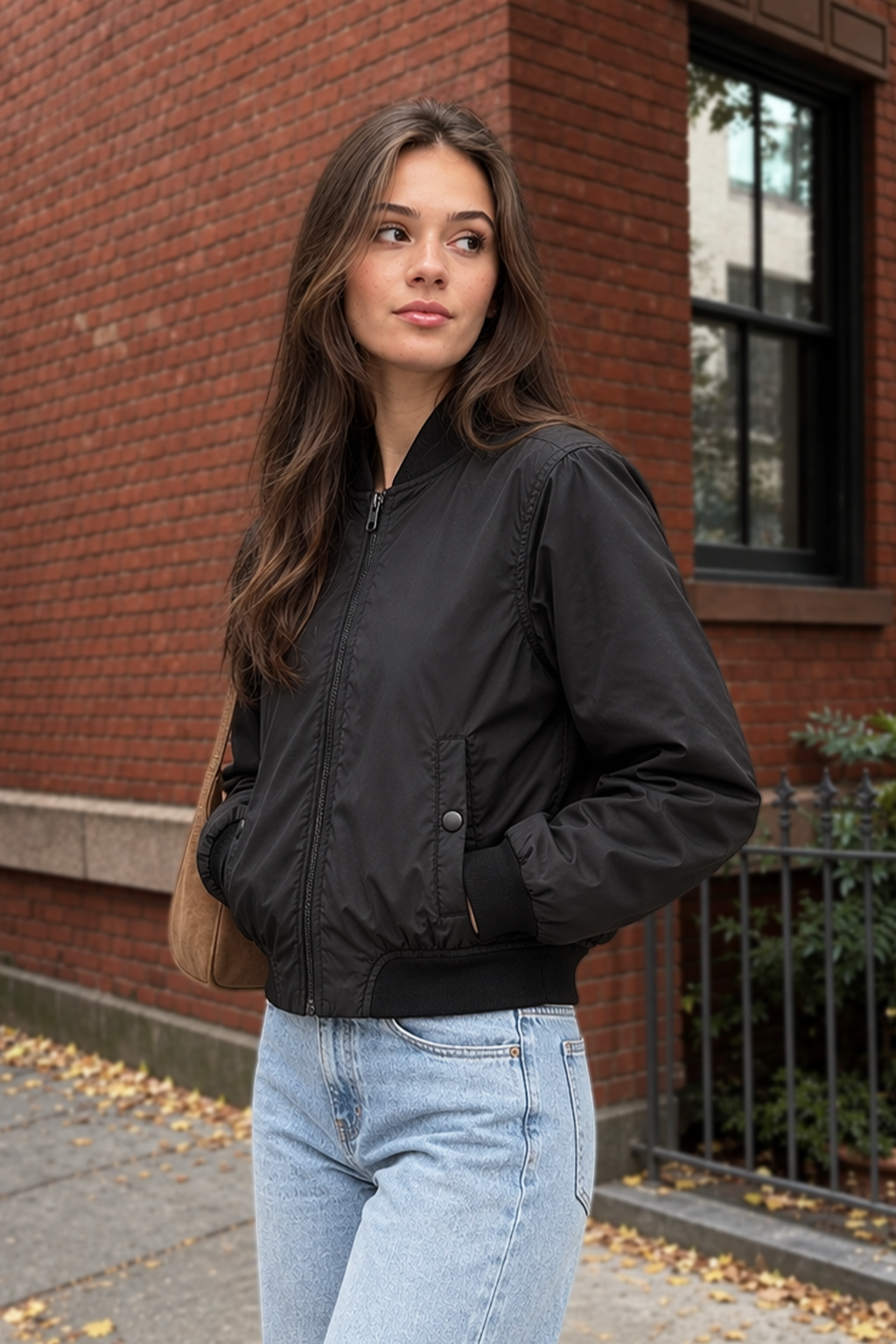 EVERYDAY BLACK BOMBER JACKET