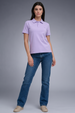 Purple Interlock Regular Fit Polo T-Shirt