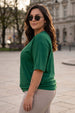 Seoul Green Plus Size Printed T-shirt