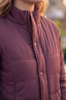 BURGUNDY LUXE PUFFER JACKET