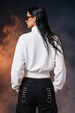 Premium White Zipper Sweatshirt