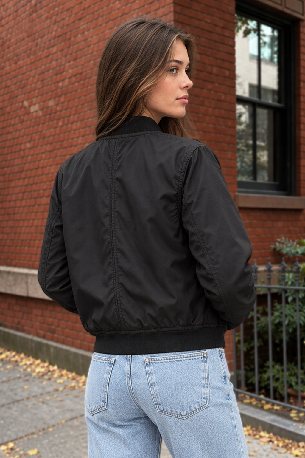 EVERYDAY BLACK BOMBER JACKET