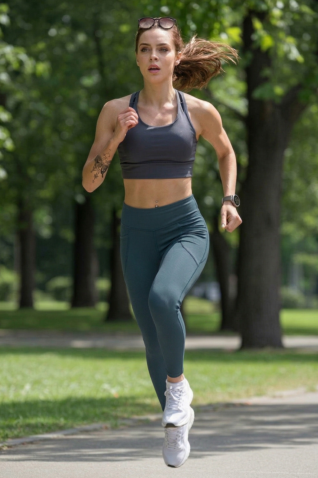 Rama Textured 2 Pocket Skin Fit Legging