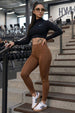 Chocolate Plain 2 Pocket Skin Fit Legging