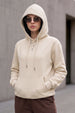 Marshmallow Plain Spun Regular Fit Hoodie