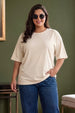 Swanwhite Plain Plus Size Oversized T-shirt
