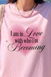 I'm In Love Rosewater Printed Regular Fit T-Shirt