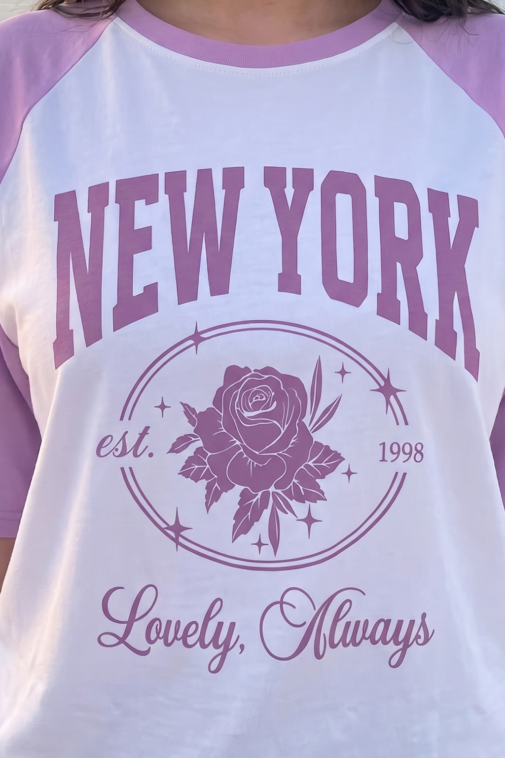 New York White Oversized Graphic T-Shirt